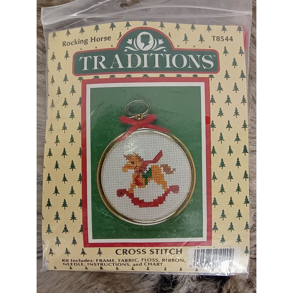 Traditions‎ Cross Stitch Rocking Horse New in Package T8544